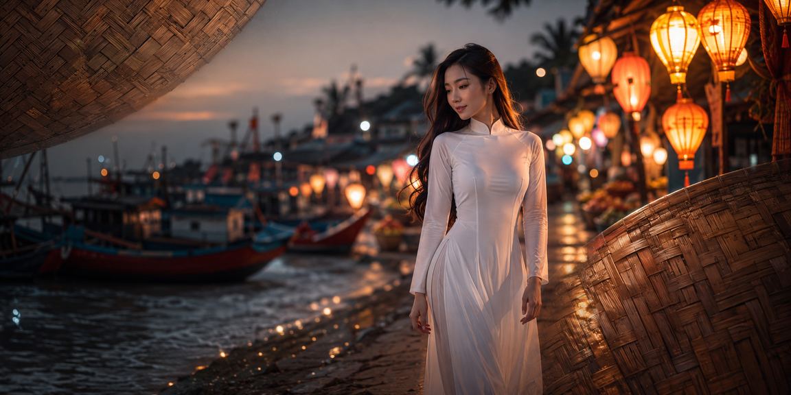 Trải nghiệm casino betting tại Mũi Né với trang phục áo dài truyền thống và màn hình game rực rỡ